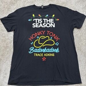 Trace Adkins Honky Tonk Badonkadonk Black Graphic Country Music T-Shirt XL